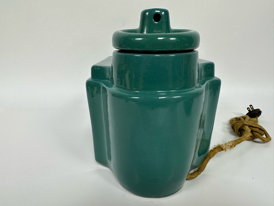 Vintage Art Deco Hankscraft Co Vaporizer Glazed Ceramic Pottery 9.5W X 6.5D X 9H [Photo 11]