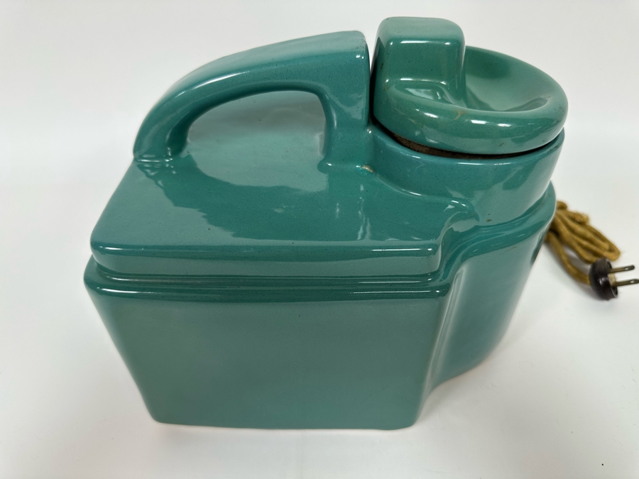 Vintage Art Deco Hankscraft Co Vaporizer Glazed Ceramic Pottery 9.5W X 6.5D X 9H [Photo 10]