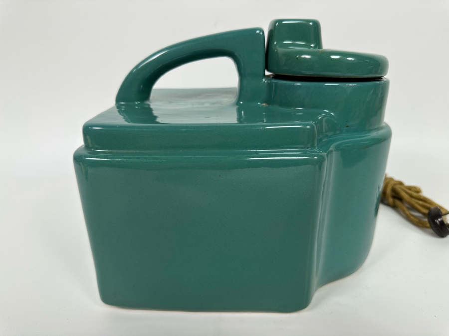 Vintage Art Deco Hankscraft Co Vaporizer Glazed Ceramic Pottery 9.5W X 6.5D X 9H [Photo 9]