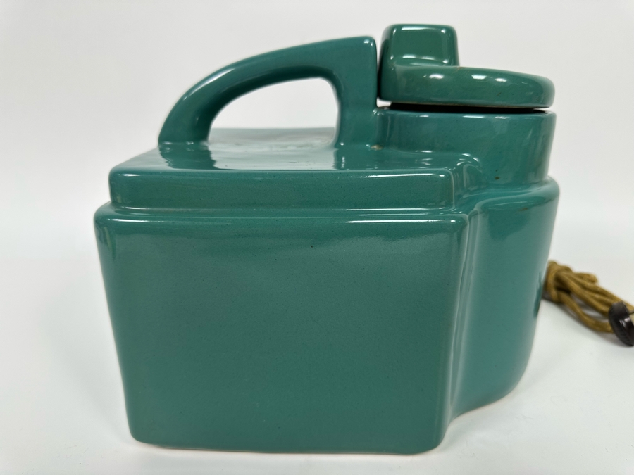 Vintage Art Deco Hankscraft Co Vaporizer Glazed Ceramic Pottery 9.5W X 6.5D X 9H [Photo 8]