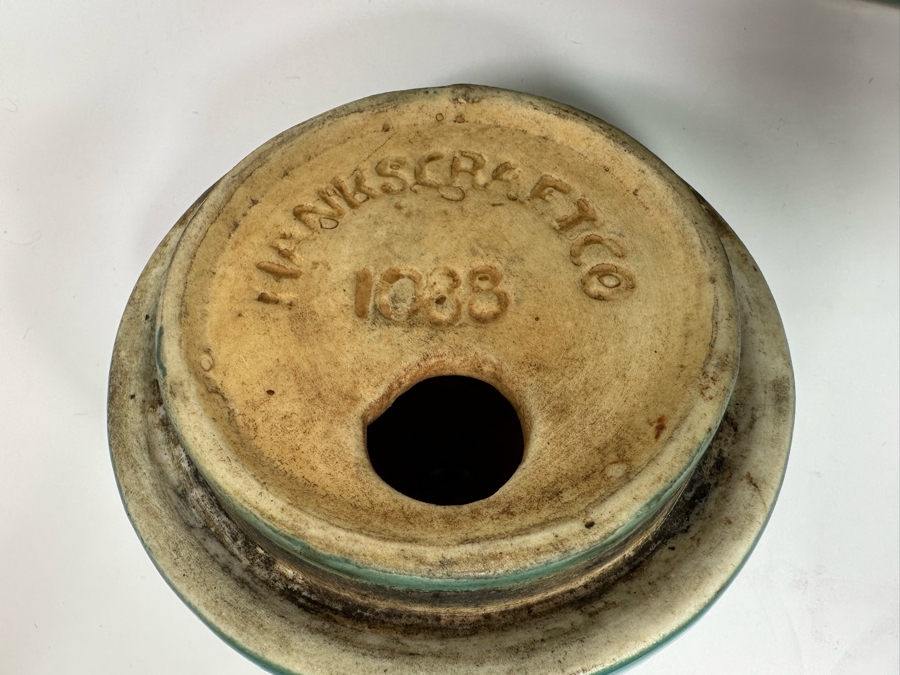 Vintage Art Deco Hankscraft Co Vaporizer Glazed Ceramic Pottery 9.5W X 6.5D X 9H [Photo 6]