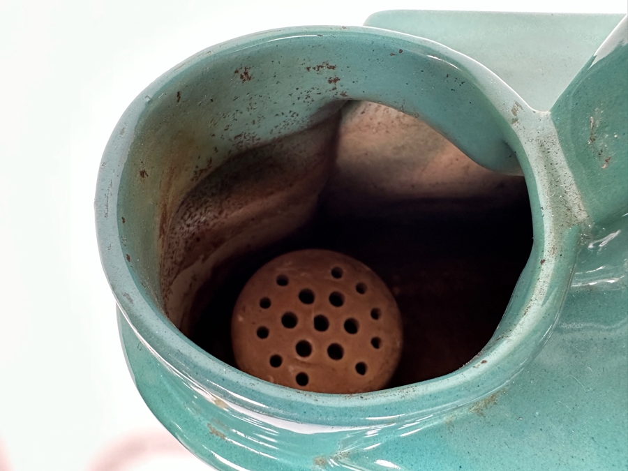 Vintage Art Deco Hankscraft Co Vaporizer Glazed Ceramic Pottery 9.5W X 6.5D X 9H [Photo 14]