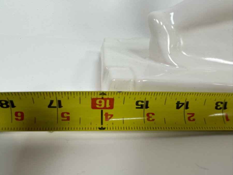 Vintage Art Deco Godefridus Boonekamp For Plateelbakkerij Schoonhoven White Glazed Ceramic Bookends 16W X 5.5D X 10.5H [Photo 15]