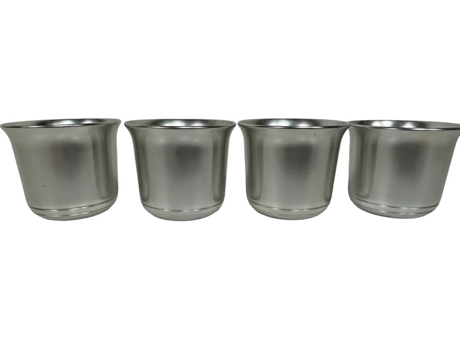 Vintage Art Deco Kensington Aluminum Cups 1.75H