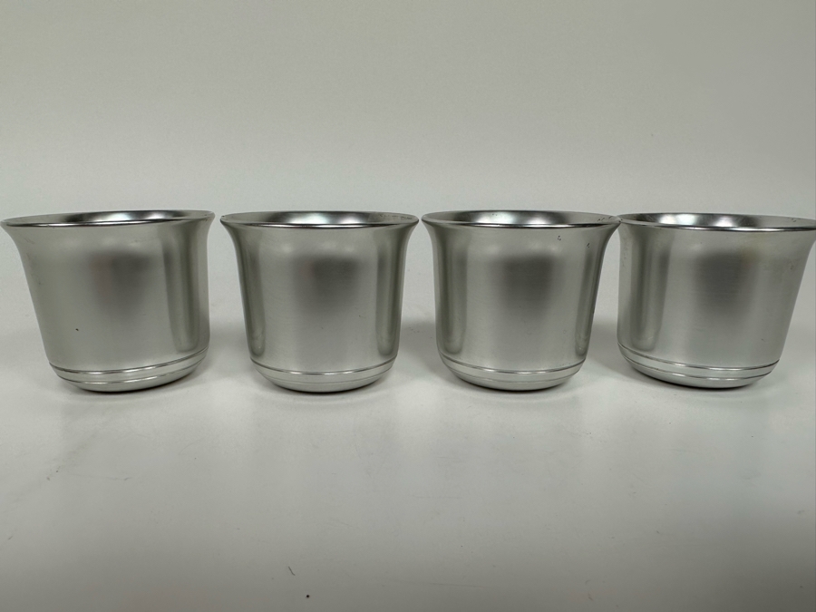 Vintage Art Deco Kensington Aluminum Cups 1.75H [Photo 2]