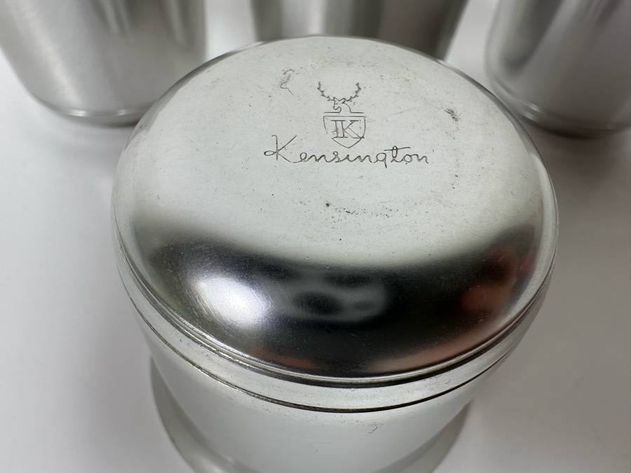 Vintage Art Deco Kensington Aluminum Cups 1.75H [Photo 6]