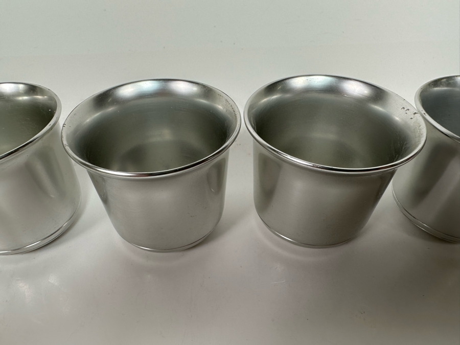 Vintage Art Deco Kensington Aluminum Cups 1.75H [Photo 5]