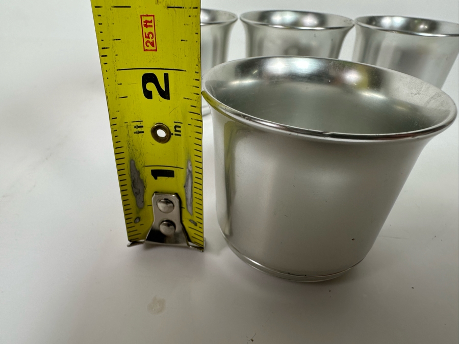 Vintage Art Deco Kensington Aluminum Cups 1.75H [Photo 7]
