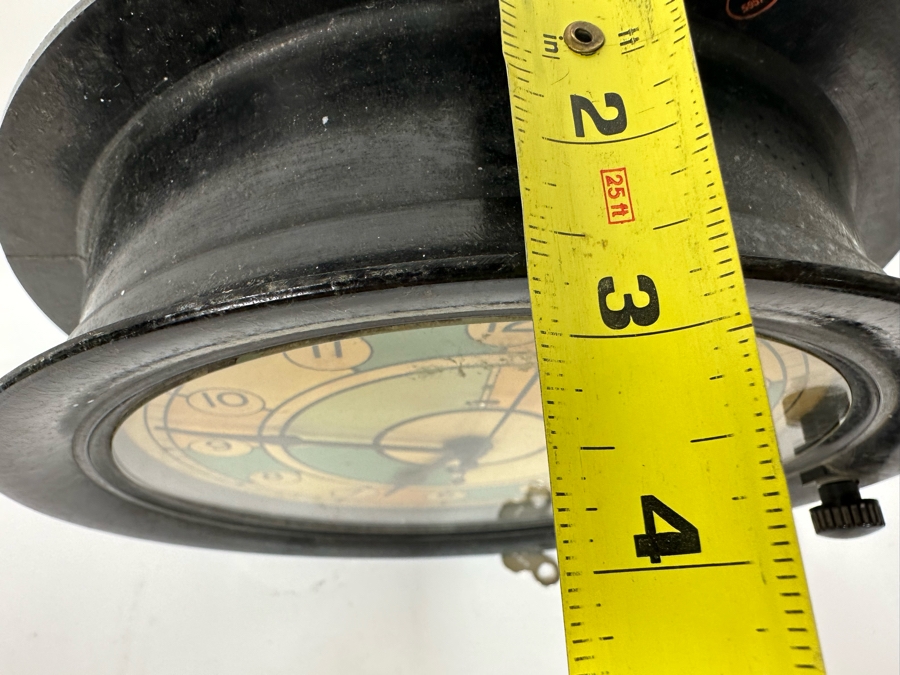 Vintage Ship's Clock By Seth Thomas USA Working With Key 10W X 3D [Photo 11]