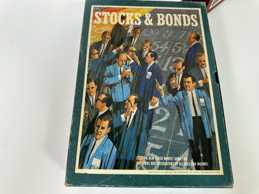 Three Vintage Bookshelf Financial Games: Stocks & Bonds, The World Of Wall Street And Executive Decision [Photo 4]