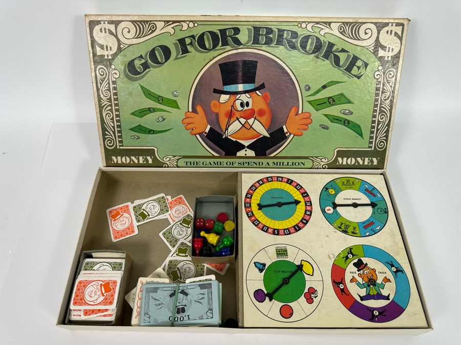 Vintage Go For Broke Board Game By Selchow & Righter Company [Photo 5]