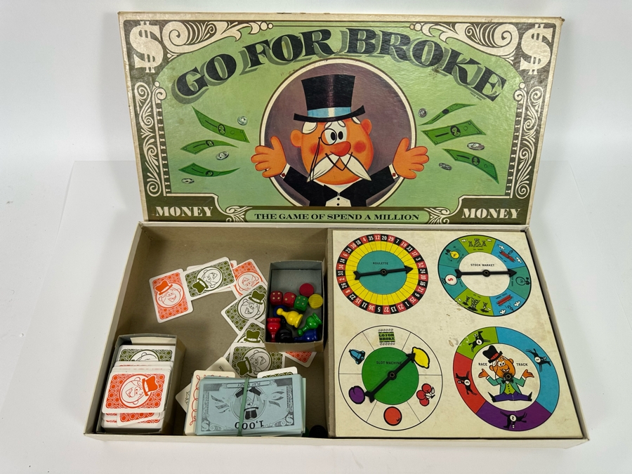 Vintage Go For Broke Board Game By Selchow & Righter Company [Photo 2]