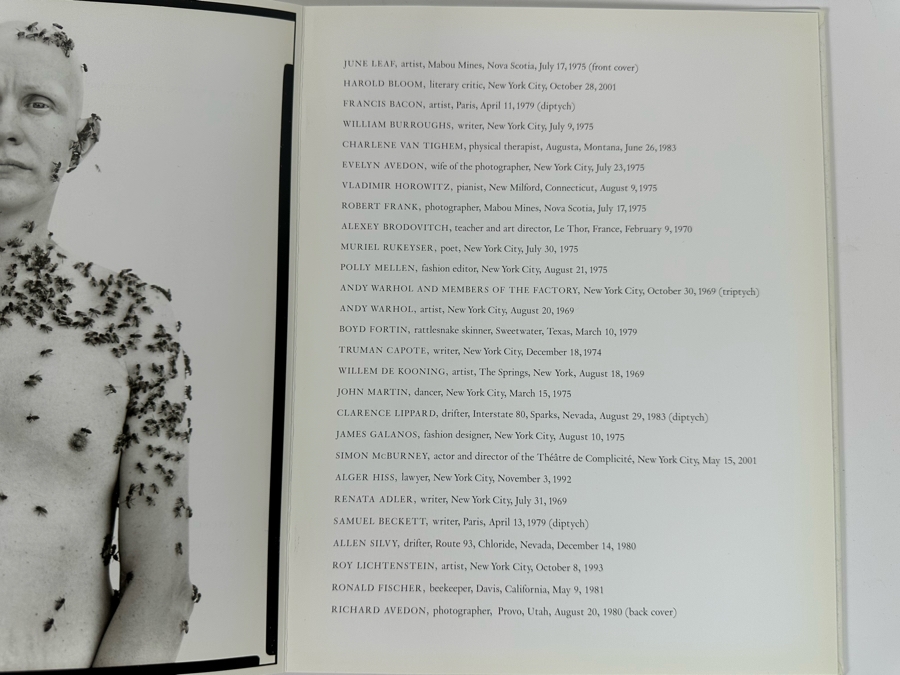 First Edition Foldout Book Richard Avedon Portraits Published In 2002 By Harry N. Abrams [Photo 15]