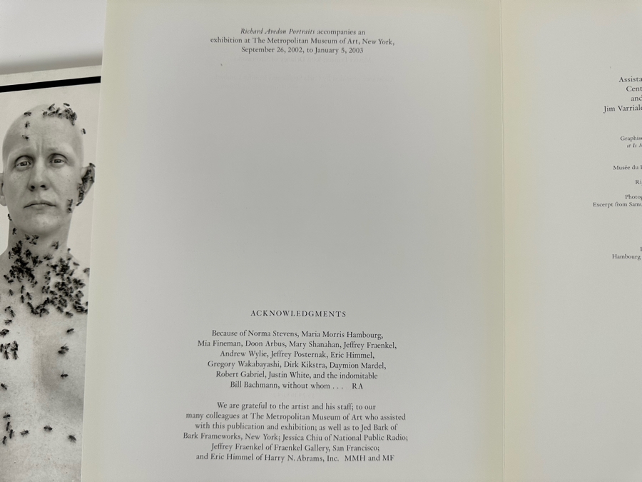 First Edition Foldout Book Richard Avedon Portraits Published In 2002 By Harry N. Abrams [Photo 10]