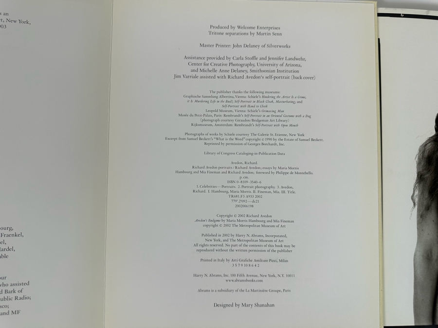 First Edition Foldout Book Richard Avedon Portraits Published In 2002 By Harry N. Abrams [Photo 9]