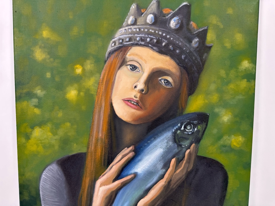 Max Horst Sokolowski (B. 1968, Australia) Original Painting On Canvas 17.5 X 23.5 [Photo 6]