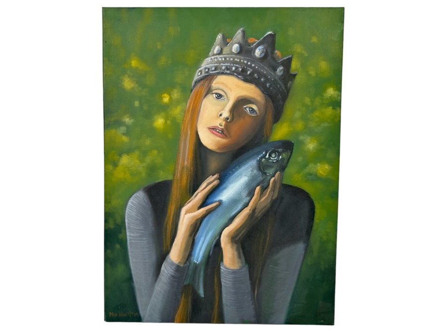 Max Horst Sokolowski (B. 1968, Australia) Original Painting On Canvas 17.5 X 23.5 [Photo 1]