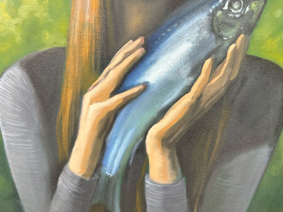 Max Horst Sokolowski (B. 1968, Australia) Original Painting On Canvas 17.5 X 23.5 [Photo 8]