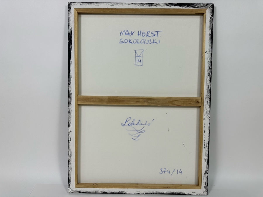 Max Horst Sokolowski (B. 1968, Australia) Original Painting On Canvas 17.5 X 23.5 [Photo 12]