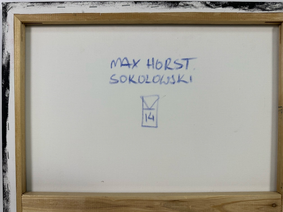 Max Horst Sokolowski (B. 1968, Australia) Original Painting On Canvas 17.5 X 23.5 [Photo 13]