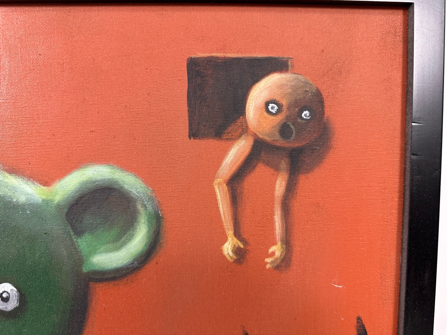 Max Horst Sokolowski (B. 1968, Australia) Original Painting On Canvas Framed 24 X 20 [Photo 10]