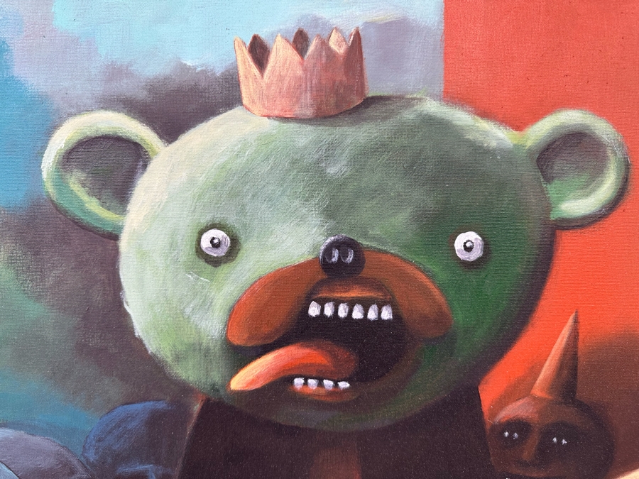 Max Horst Sokolowski (B. 1968, Australia) Original Painting On Canvas Framed 24 X 20 [Photo 4]