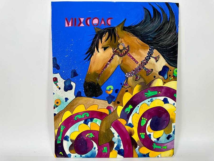 Original Painting On Board Signed Antonio (Mexico) 16 X 20 [Photo 4]