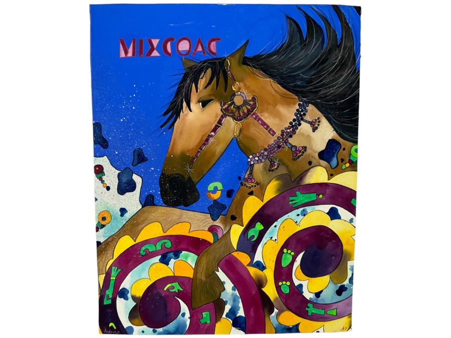 Original Painting On Board Signed Antonio (Mexico) 16 X 20 [Photo 1]