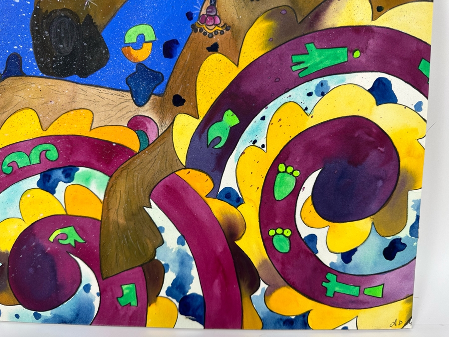 Original Painting On Board Signed Antonio (Mexico) 16 X 20 [Photo 8]