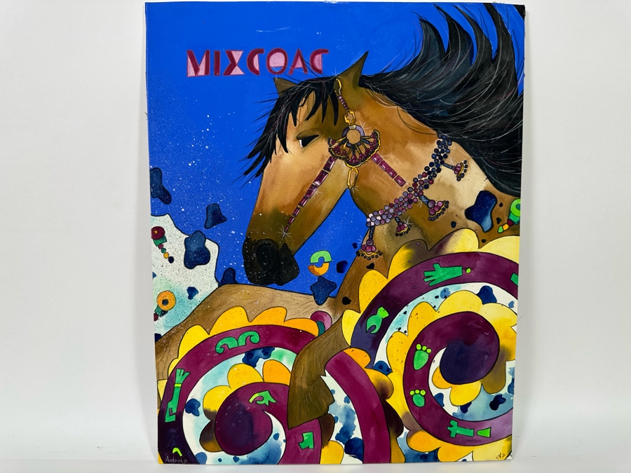 Original Painting On Board Signed Antonio (Mexico) 16 X 20 [Photo 3]