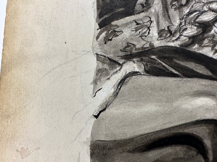 Original Howell Dodd (1910-2005, American) Illustration On Board Of Virgin Mary With Baby Jesus [Photo 12]