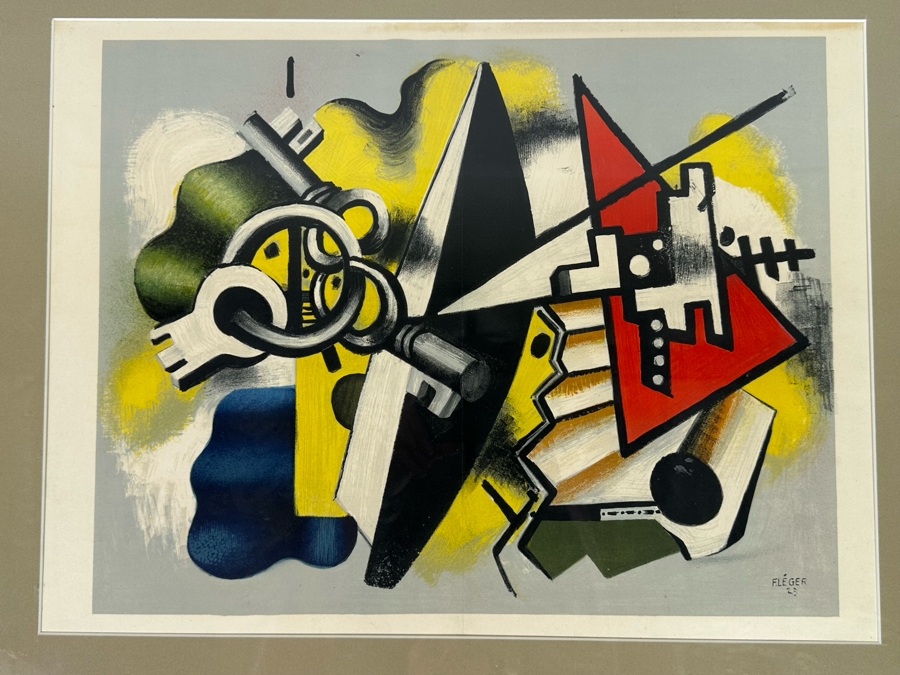 Fernand Leger (1881-1955, French) Print 18.5 X 14 Framed [Photo 4]