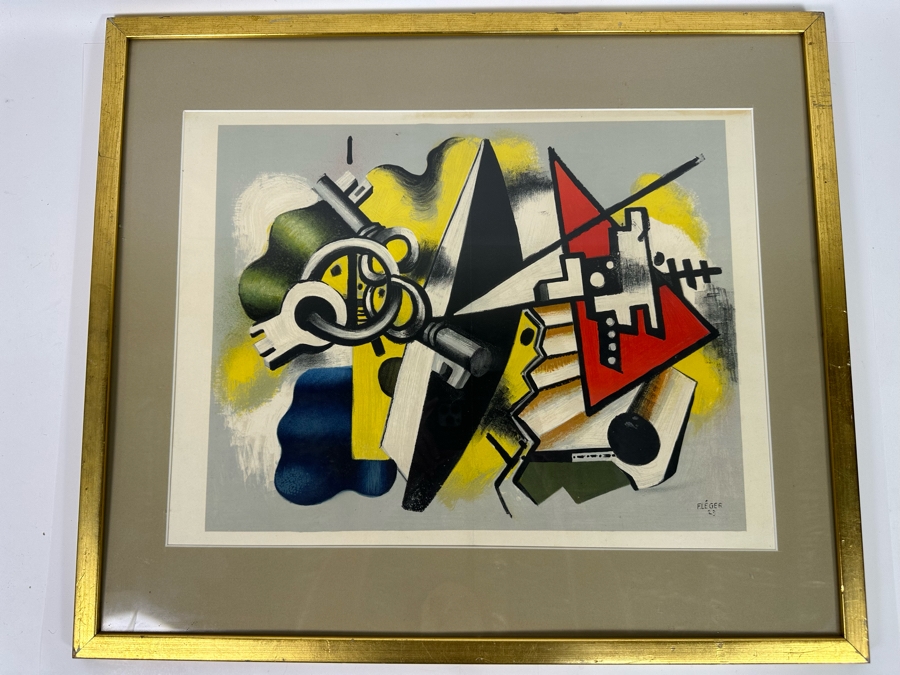 Fernand Leger (1881-1955, French) Print 18.5 X 14 Framed [Photo 3]