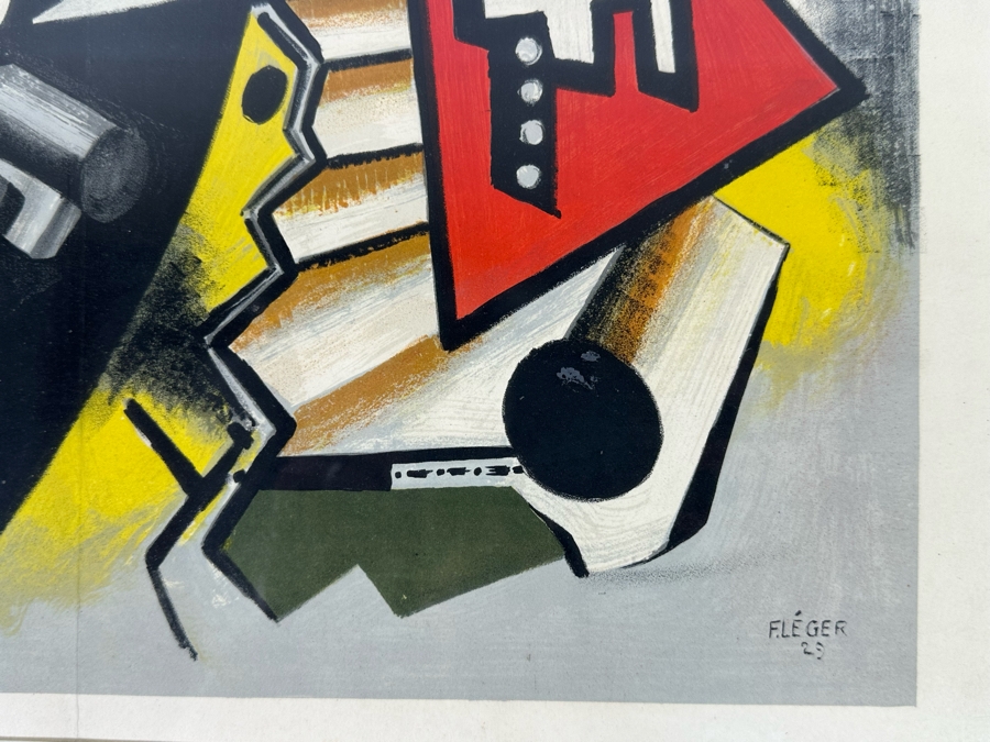 Fernand Leger (1881-1955, French) Print 18.5 X 14 Framed [Photo 7]