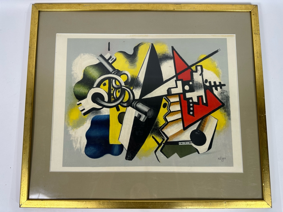 Fernand Leger (1881-1955, French) Print 18.5 X 14 Framed [Photo 2]
