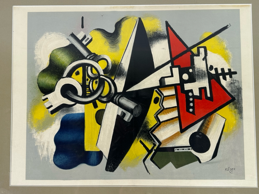 Fernand Leger (1881-1955, French) Print 18.5 X 14 Framed [Photo 5]