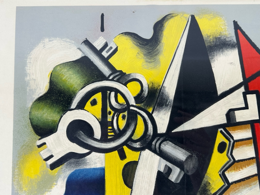 Fernand Leger (1881-1955, French) Print 18.5 X 14 Framed [Photo 9]