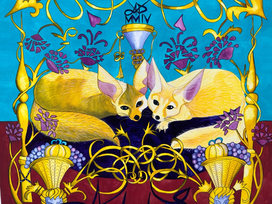 Original Painting On Board Signed Antonio (Mexico) 18 X 21 [Photo 4]