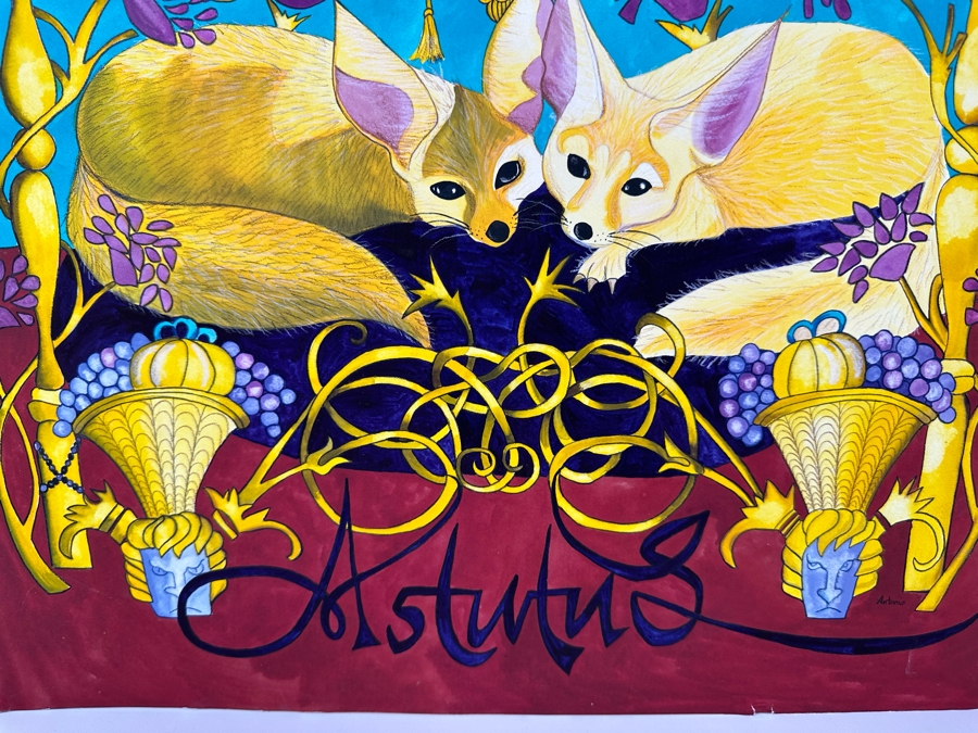 Original Painting On Board Signed Antonio (Mexico) 18 X 21 [Photo 5]