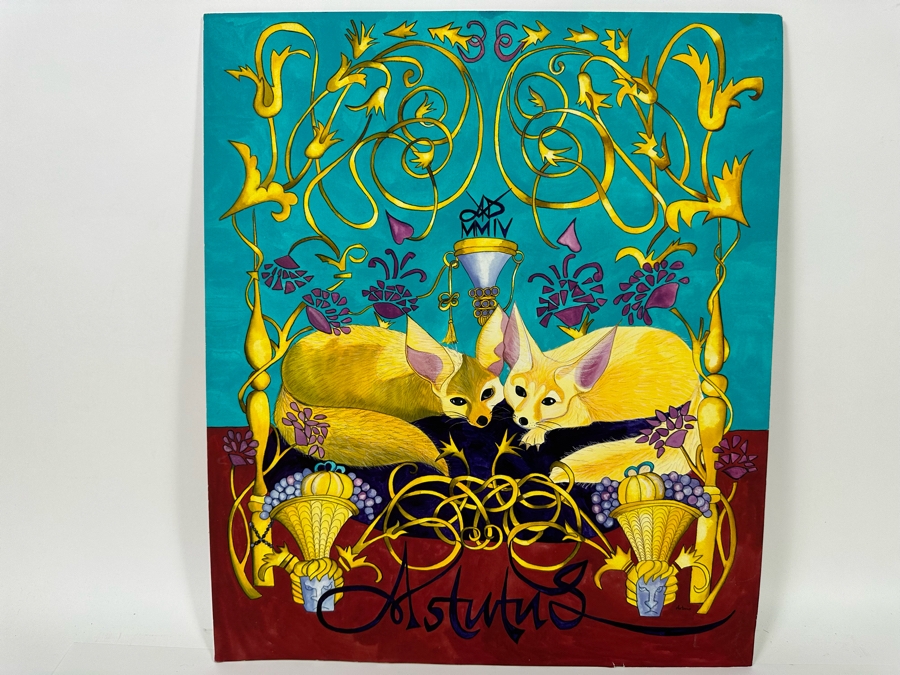 Original Painting On Board Signed Antonio (Mexico) 18 X 21 [Photo 3]