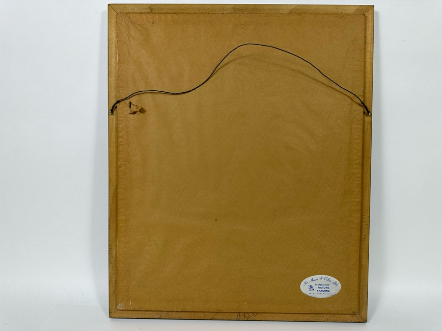 Original Painting After Joan Miro 16 X 20 Framed 19.5 X 23.5 [Photo 12]