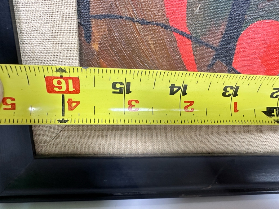 Original Painting After Joan Miro 16 X 20 Framed 19.5 X 23.5 [Photo 13]