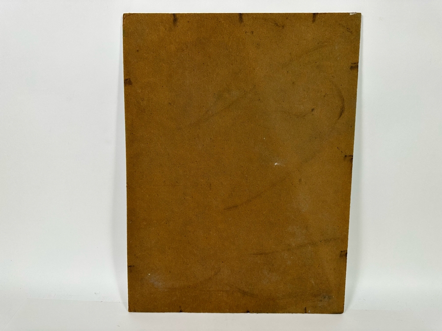 Vintage 1930 Original Painting On Board Life Guard Beach Scene 15 X 20 [Photo 10]