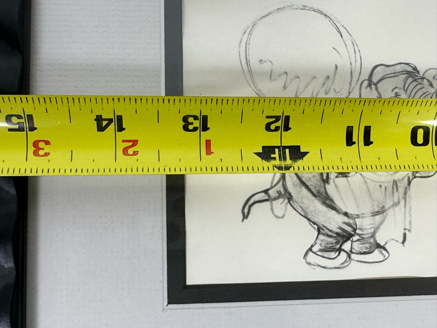 Vintage 1939 Walt Disney Productions Character Model Sheets Of Elephant Poses 'Dance Of The Hours' 1-039 No M 207 C 13.5W X 10.5H Framed 20 X 17 [Photo 13]