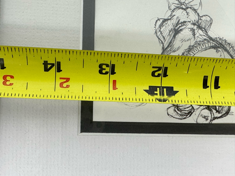 Vintage 1939 Walt Disney Productions Character Model Sheets Of Elephant Dancers For 'Dance Of The Hours' Concert Feature Seq. 1-039 No M 165 C 13.5W X 10.5H Framed 20 X 17 [Photo 14]