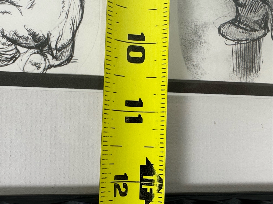 Vintage 1939 Walt Disney Productions Character Model Sheets Of Elephant Dancers For 'Dance Of The Hours' Concert Feature Seq. 1-039 No M 165 C 13.5W X 10.5H Framed 20 X 17 [Photo 15]