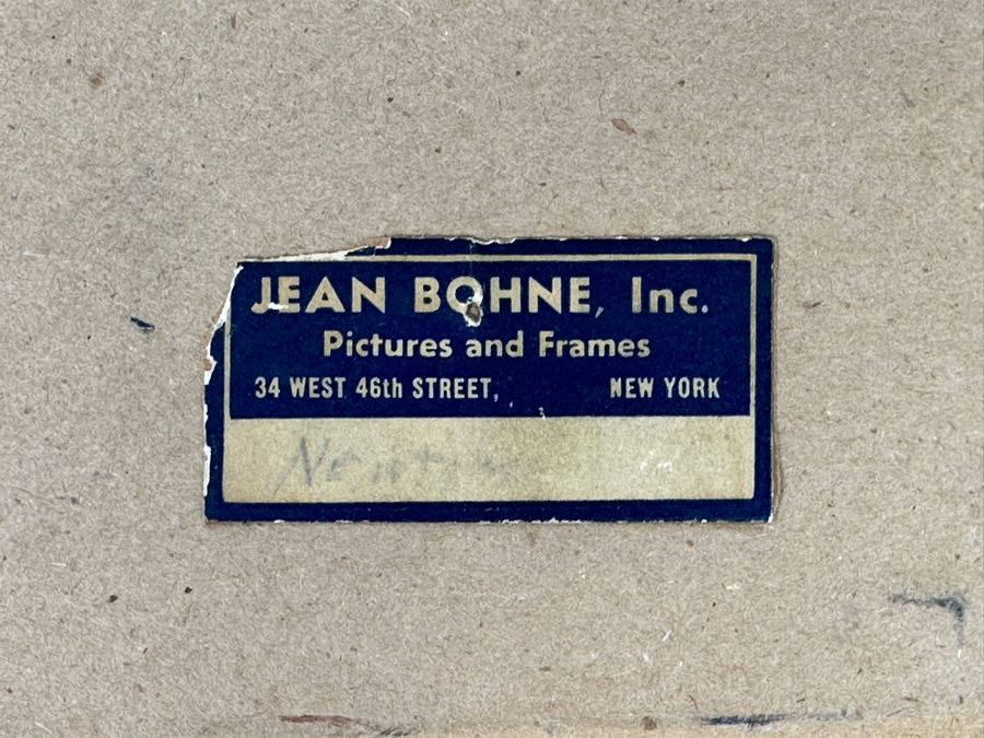 Josephine Pitkin Newton (20th Century, American) Original Pastel Portrait Painting 9 X 12 Framed 16 X 19.5 [Photo 13]