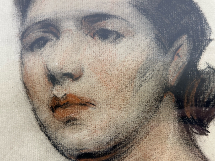 Josephine Pitkin Newton (20th Century, American) Original Pastel Portrait Painting 9 X 12 Framed 16 X 19.5 [Photo 7]