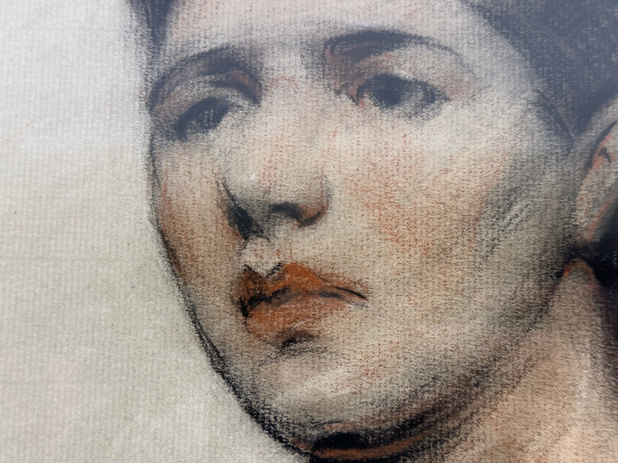 Josephine Pitkin Newton (20th Century, American) Original Pastel Portrait Painting 9 X 12 Framed 16 X 19.5 [Photo 6]