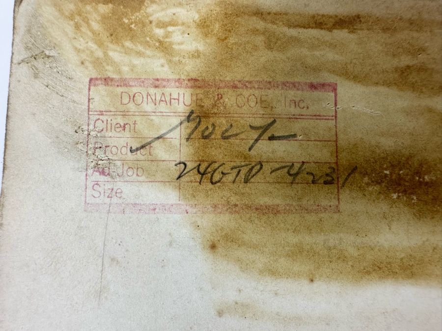 Vintage Original Illustration Art Deco Machine Age Advertising Agency Donahue & Coe, Inc Advertising Age Drawing 9 X 7 On Board 16 X 14 [Photo 10]